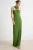 TRENDYOLMİLLA Dames Groen Effen Maxi Mouwloos A-lijn Avond & Gala Jurk