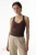 Mouwloze V-hals Rugloze String Bodysuit