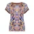Geisha T-shirt With Rib Jersey Aop 62462-60 Sarah T-shirt Korte Mouw 815 Pr.02-26-2 Indigo/purple