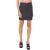 Moschino Black Denim Mini Skirt With Allover Logo Hearts Black
