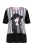 MIAMODA Shirt  lichtroze / zwart / wit