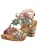 Laura Vita Sandaal  beige / blauw / geel