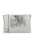 Charm London leren crossbody tas South Hill zilverkleurig