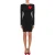 Moschino Inflatable Heart Double Jersey Dress Black