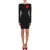 Moschino Inflatable Heart Double Jersey Dress Black