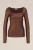 WE Fashion – Dames metallic top – Brons – Viscose –