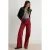 TRENDYOLMİLLA Dames Bordeaux Effen Wijde pijp Hoge taille Jeans