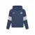 Indian Blue Jeans rechtvallende hoodie met backprint – donkerblauw/grijs