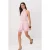 TRENDYOLMİLLA Dames Roze Stippen Kort / Mini Mouwloos Skater Jurken