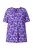 Ulla Popken Shirt  violetblauw / oranje / wit