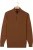 Baileys Half-Zip Sweater bruin, Effen