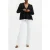French Connection Crepe Light V Neck Top Black