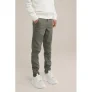 WE Fashion Blue Ridge slim fit broek donkergroen