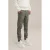 WE Fashion Blue Ridge slim fit broek donkergroen