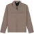 Malelions Men Zip Overshirt | Stone Brown