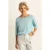Expresso top lichtblauw gebreid