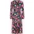 Topvintage exclusive ~ Birdy Floral slinky midi jurk in zwart