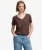 Studios Slub T-shirt met Borduursel Brown