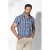 Jan Vanderstorm casual overhemd HAGBUR Plus Size blauw