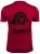 Heren Fitness Functioneel T-shirt met Logo Sport Outdoor Rood