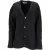 Acne Studios V-hals vest met knoopjes in zwarte wol