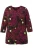 Ulla Popken Shirt  geel / bordeaux / zwart