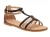 GEOX SANDAL KARLY MEISJES Sandalen – ZWART/PLATINA