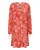 Cream Jurk ‘Beatrice’  pastelrood / wit