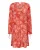 Cream Jurk ‘Beatrice’  pastelrood / wit