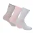 Lee Katoenmix enkelsokken voor dames (set van 3) (Roze)