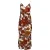 Dodo Bar Or Corinna midi-jurk met bloemenprint in bruine zijde