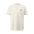 T-shirt met patch logo rechte onderkant QS