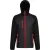 Regatta Heren Navigate Hybride Hooded Jacket (Zwart/Klassiek Rood)