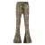 Vingino flared legging met panterprint bruin