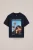 WE Fashion – Jongens T-shirt met print. – Regular fit – Donkerblauw – Katoen –
