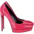 Saint Laurent Plateau Pumps van Roze Leer