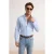 TRENDYOL MAN Heren Blauw Effen Lang Regular fit Overhemden