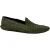 Bottega Veneta Intrecciato Conversibele Slip-On Loafers in Olijfleer