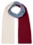 Marie Lund Sjaal  lichtbeige / blauw / bordeaux