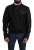 Leren Mouwen Jacket Zwart