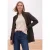 Sweatjack met opstaande kraag en gebreide details