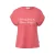 Dames T-shirt van zacht katoen met druk op de voorkant en verlengde achterkant s.Oliver