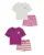 WE Fashion Nachtkledij  lila / pasteloranje / rosa / offwhite