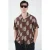Korte Mouwen Paisley Print Shirt