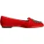 Dolce & Gabbana Rode Velvet DG Hart Loafers Platte Schoenen