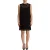 Dolce & Gabbana Dames Zwarte Bloemen Kant Sheath Mouwloze Mini Jurk