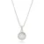 Luxeketting, 925 sterling zilver, speelse edelstenen en glanzende zirkonia met gerhodineerde afwerking