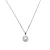 Luxeketting, 925 sterling zilver, speelse edelstenen en glanzende zirkonia met gerhodineerde afwerking