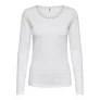 Dames-T-shirt Only Live Love Life met lange mouwen – Col Rond