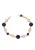 faina Armband  navy / rose-goud / transparant